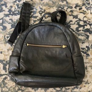 Black leather Frye bag